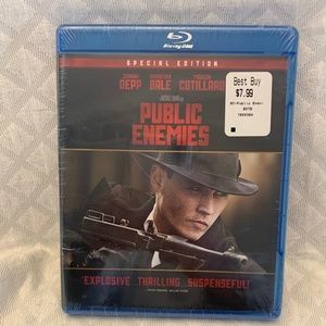 Sealed New Blu-Ray Public Enemies Johnny Depp Christian Bale